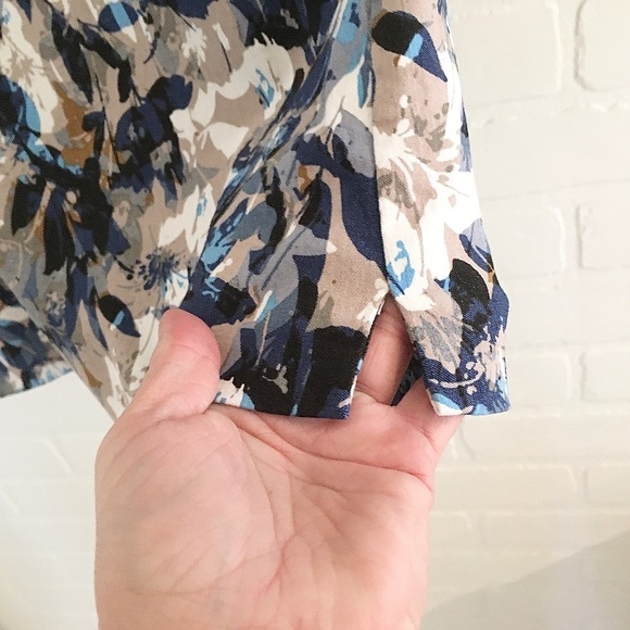 Swing Control Skort Skirt Golf Tennis Pockets Abstract Floral leaves print Sz 12 - Picture 4 of 9